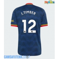 Camisa de time de futebol Arsenal Jurrien Timber #12 Replicas 2º Equipamento 2026-27 Manga Curta